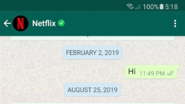 चैट में Voice और Video Call बटन हुआ हाइड