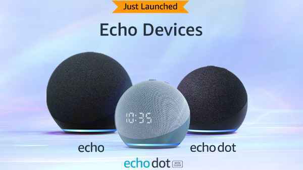 2. Amazon Echo Dot (4th Gen) with Clock (Rs. 5,499)