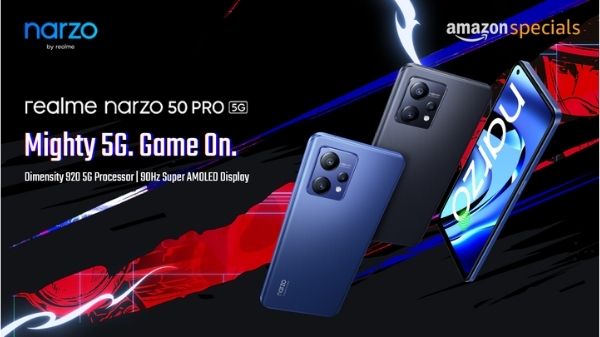 Realme Narzo 50 5G और Narzo 50 Pro 5G भारत में हुआ लॉन्च, जानें कीमत और स्पेसिफिकेशन्स Realme Narzo 50 5G और Narzo 50 Pro 5G भारत में हुआ लॉन्च, जानें कीमत और स्पेसिफिकेशन्स