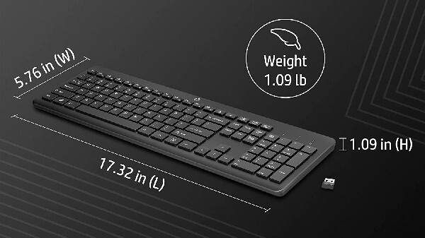 HP 230 Wireless Black Keyboard HP 230 Wireless Black Keyboard