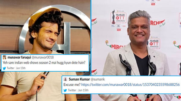 Twitter Trend: The Family Man 2 के राइटर ने दिया Munawar Faruqui को करारा जवाब Twitter Trend: The Family Man 2 के राइटर ने दिया Munawar Faruqui को करारा जवाब