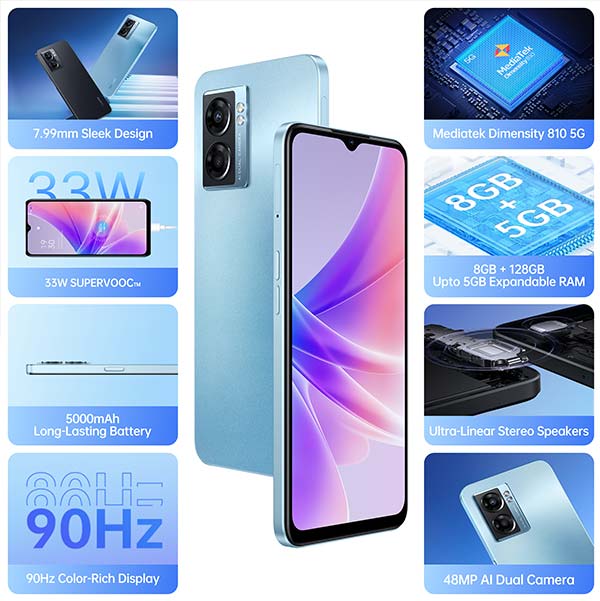 OPPO K10 5G: सबसे स्टाइलिश 5G परफॉर्मर, मात्र 17499 रुपये में OPPO K10 5G: सबसे स्टाइलिश 5G परफॉर्मर, मात्र 17499 रुपये में