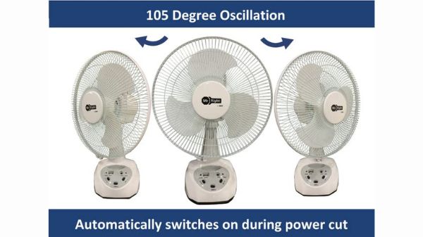 Fippy MR-2912 Rechargeable Battery Table Fan 