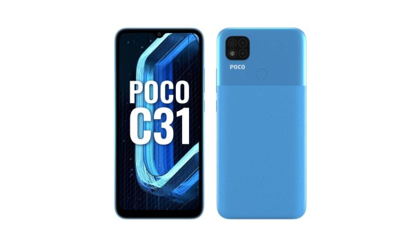 Poco C31 : 9,499 Rs / 4 GB RAM/ 64 GB Storage