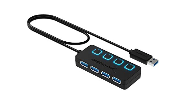 3- 4-Port USB Hub