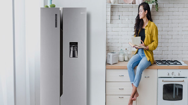 AmazonBasics 564 L Frost Free Side-by-Side Refrigerator with Water Dispenser AmazonBasics 564 L Frost Free Side-by-Side Refrigerator with Water Dispenser