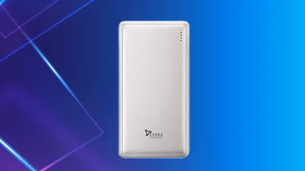 3- SYSKA P055OX 5000mAh Lithium Polymer Power Bank 