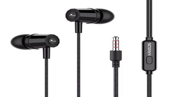 1- Kratos Thump Wired Earphones- कीमत: 99 रूपये 1- Kratos Thump Wired Earphones- कीमत: 99 रूपये