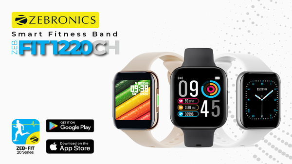 Zebronics Zeb-Fit1220CH स्मार्ट फ़िटनेस बैंड Zebronics Zeb-Fit1220CH स्मार्ट फ़िटनेस बैंड