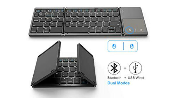 2. Foldable Bluetooth Keyboard