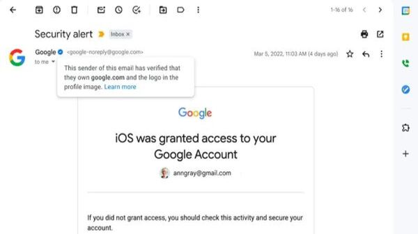 Gmail पर ईमेल भेजने वालों के लिए रोल आउट हुआ ब्लू चेकमार्क