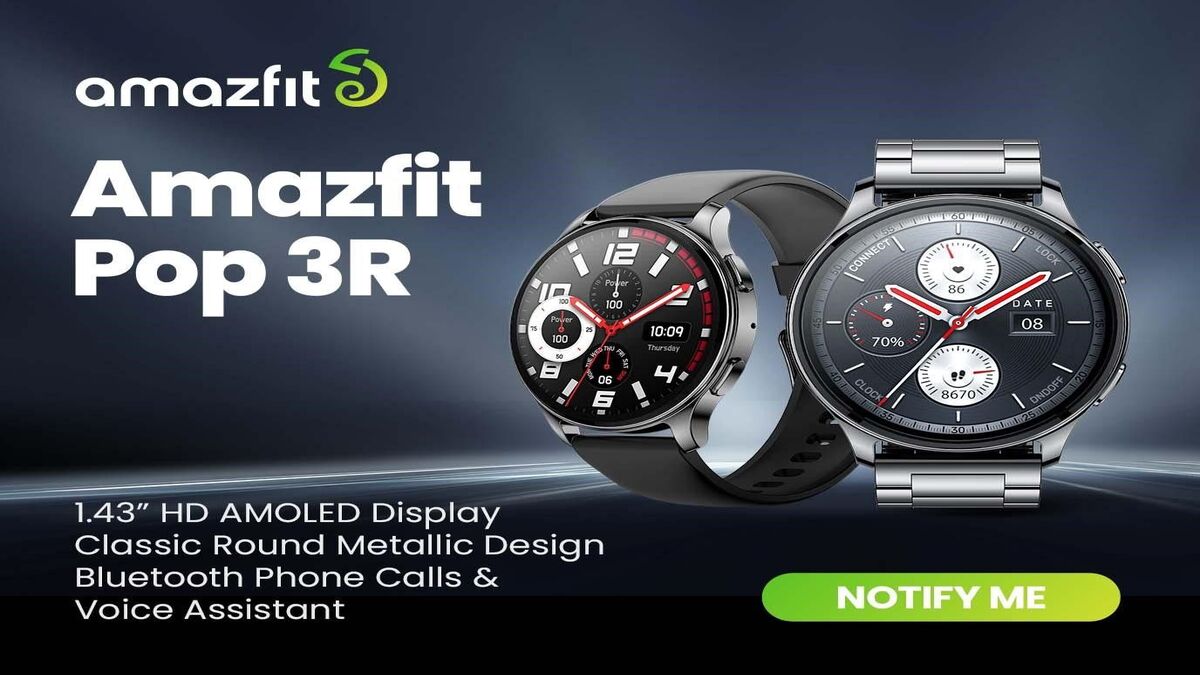  बड़ी बैटरी लाइफ के साथ Amazfit Pop 3R भारत में हुआ लॉन्च