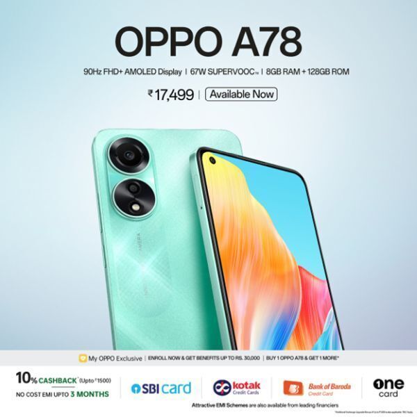 Oppo A78 की पहली झलक: एक ऐसा फोन जो सब कुछ कर सकता है Oppo A78 की पहली झलक: एक ऐसा फोन जो सब कुछ कर सकता है