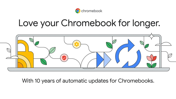 Chromebook  को अब 10 साल का सॉफ्टवेयर सपोर्ट मिलेगा, जाने सभी डिटेल