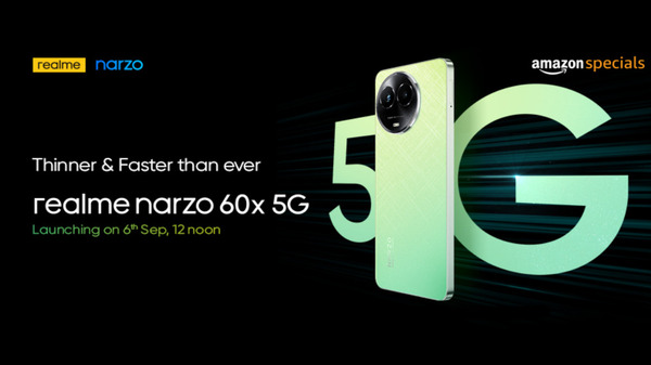 Realme Narzo 60x, Realme बड्स T300 भारत में 12 सितंबर को  होंगे लॉन्च