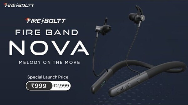 Fire-Boltt ने 40 घंटे बैटरी बैकअप वाला नेकबैंड किया लॉन्च, दाम भी कम