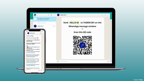अब Whatsapp पर लें IndiGo फ्लाइट की टिकट्स बुक करने का मजा