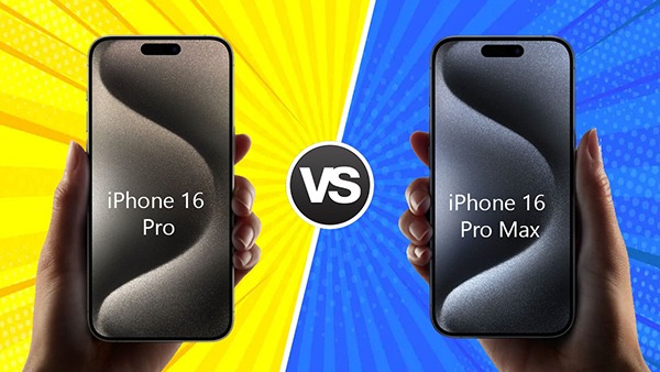 आईफोन 16 प्रो और आईफोन 16 प्रो मैक्स के बीच क्‍या अंतर होगा