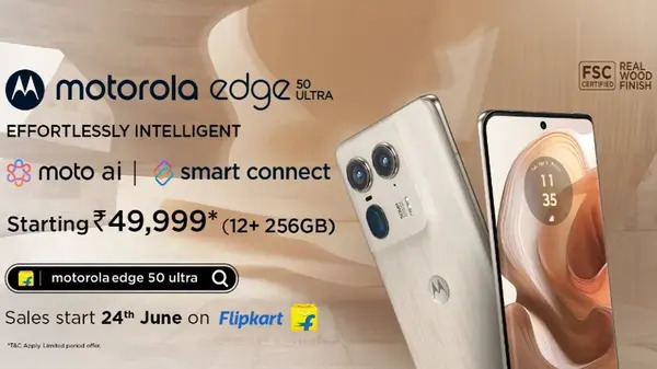 Motorola Edge 50 Ultra को पहली सेल में 10 हजार तक की छूट के साथ खरीदें