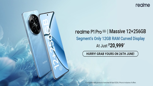 Realme P1 Pro 5G स्मार्टफोन के 12GB वेरिएंट की भारत में बिक्री शुरू 