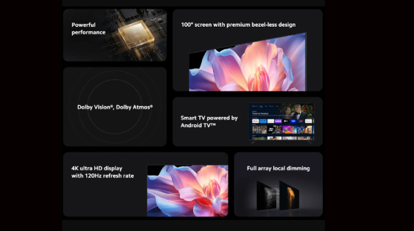 ग्लोबल मार्केट में लॉन्च हुआ Xiaomi TV Max 100