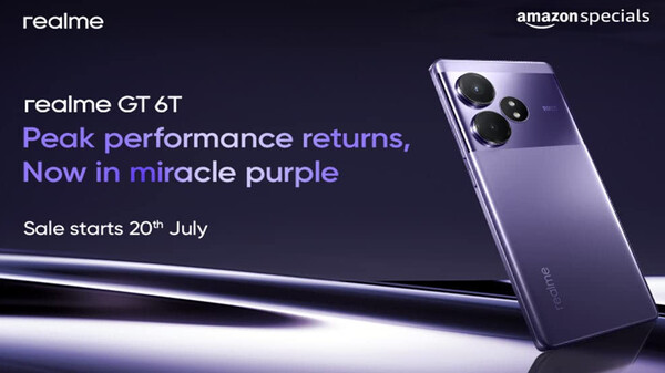 Realme GT 6T नए मिरेकल पर्पल कलर में उपलब्ध, जानिए कीमत व उपलब्धता
