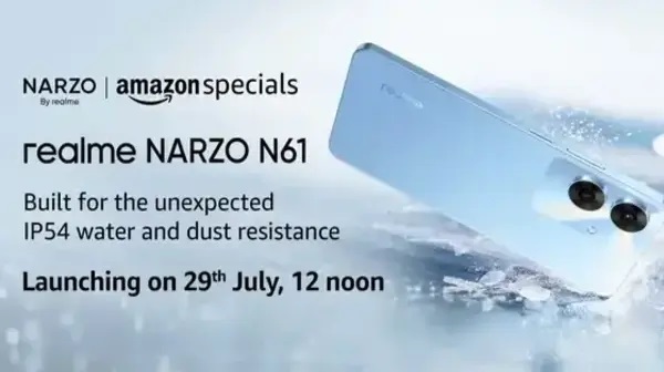 Realme Narzo N61 भारत में इस दिन होगा लॉन्च, डिजाइन, खास फीचर्स कंफर्म