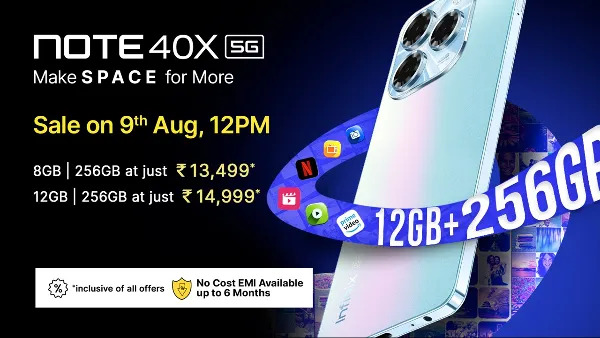 Infinix Note 40X 5G को आज इतने कम दाम में खरीदने का मौका, जानें ऑफर  