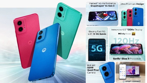 Moto G45 5G के स्पेसिफिकेशन आधिकारिक तौर पर सामने आए Moto G45 5G के स्पेसिफिकेशन आधिकारिक तौर पर सामने आए