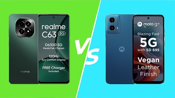 Realme C63 5G vs Moto G34 5G : भारत में कीमत, स्पेसिफिकेशन और फीचर्स  