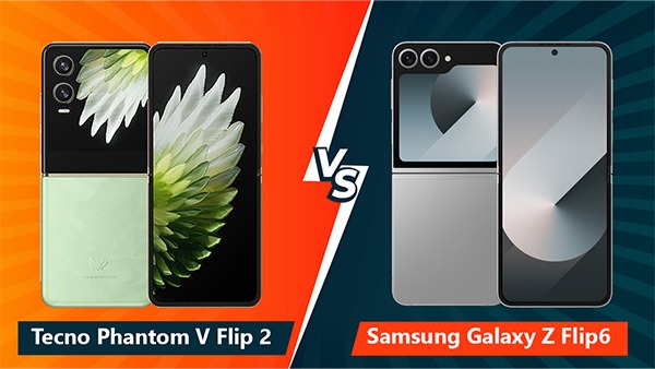 Tecno Phantom V Flip 2 vs Galaxy Z Flip 6 में अंतर