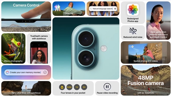 A18 चिपसेट के साथ  Apple iPhone 16, iPhone 16 Plus लॉन्च