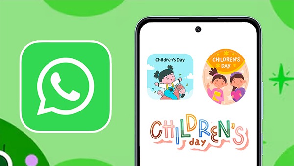 WhatsApp पर बच्चों को भेजे Children's Day से जुड़े प्यारे स्टिकर्स