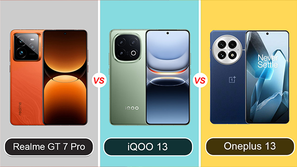 Realme GT 7 Pro vs iqoo 13 vs OnePlus 13: आपके लिए कौन सा है बेस्ट
