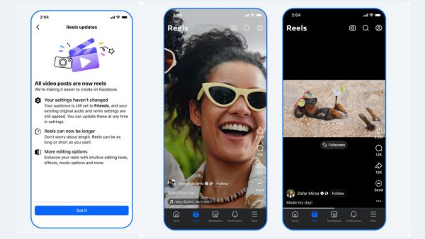 अब Facebook पर हर वीडियो होगी Reel अब Facebook पर हर वीडियो होगी Reel