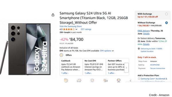 60000 रुपये सस्ता मिल रहा Samsung Galaxy S24 Ultra