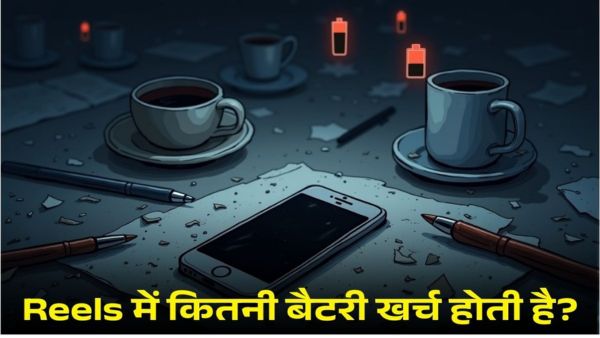 एक घंटे रील देखने में कितनी बैटरी खर्च होती है?