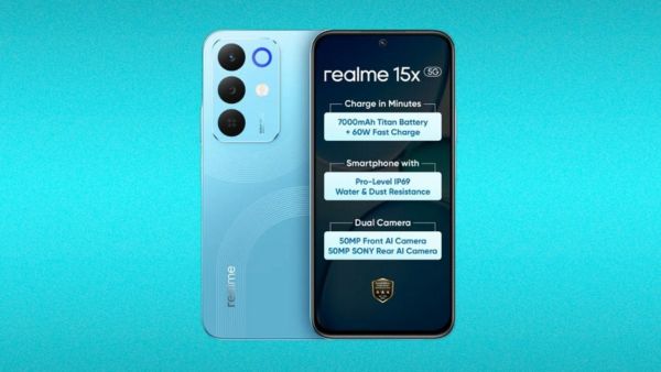 Realme 15x 5G: 7000mAh बैटरी और 50MP कैमरा