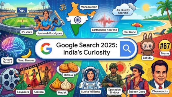 2025 में भारतीयों ने Google पर सबसे ज्यादा क्या ढूंढा? 