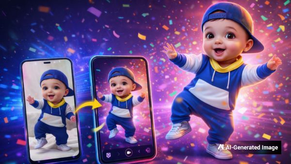 Dhurandhar के गाने पर कैसे बनाएं AI से वायरल 'Dancing Baby वीडियो Dhurandhar के गाने पर कैसे बनाएं AI से वायरल 'Dancing Baby वीडियो