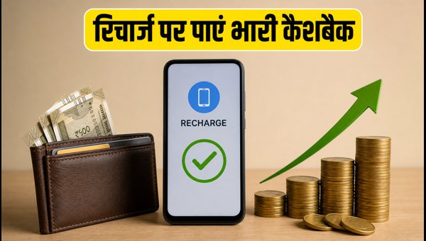 मोबाइल रिचार्ज पर पाएं बंपर कैशबैक और बचत
