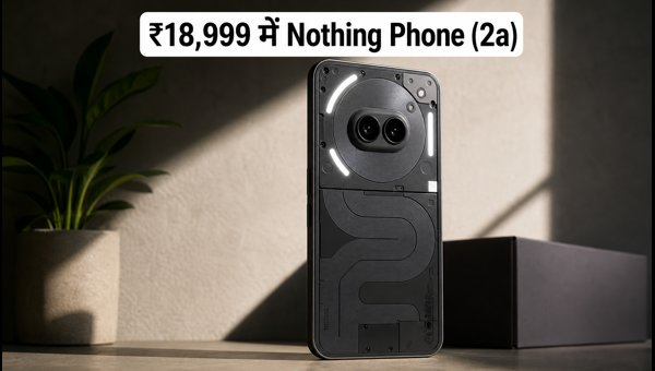 Nothing Phone (2a) पर ₹18,999 की धमाकेदार डील Nothing Phone (2a) पर ₹18,999 की धमाकेदार डील