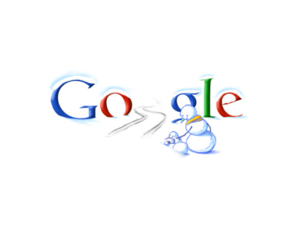 Happy Holidays Google Doodle 2003