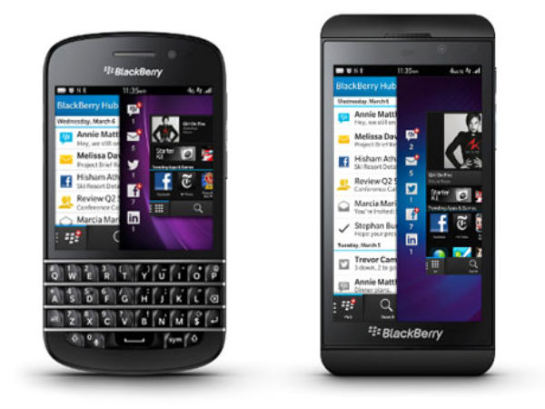 Blackberry Z10 and Q10 