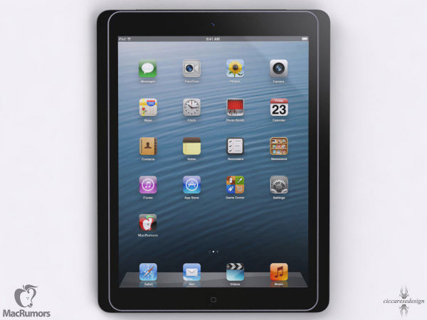 iPad 5 Render, iPad 4, iPad Mini 