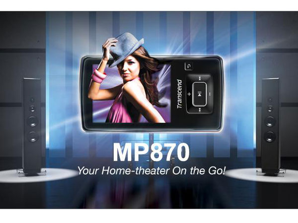 Transcend 4GB MP870 MP3 MP4 FM Player: