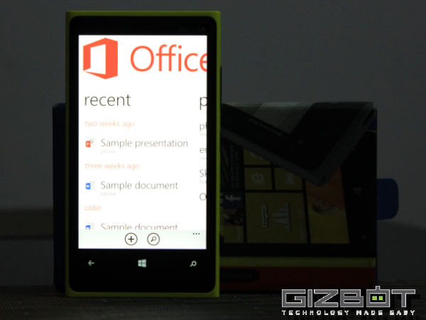 Nokia Lumia 920 Microsoft Office