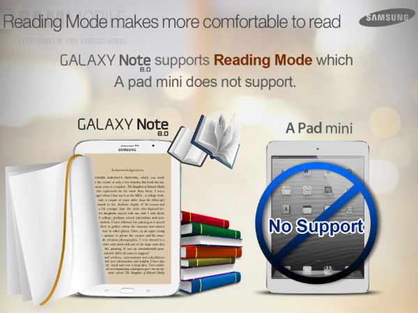 Galaxy Note 8.0 (Note 510) vs Apple iPad mini
