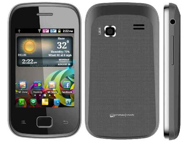 Micromax Smarty A25: