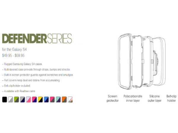 OtterBox Defender, Commuter and Reflex series